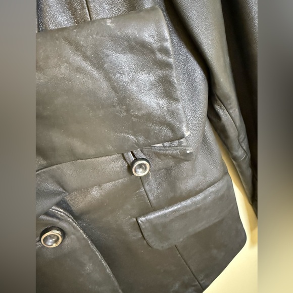 Kasper Leather Blazer *GOOD USED CONDITION* - Picture 8 of 16